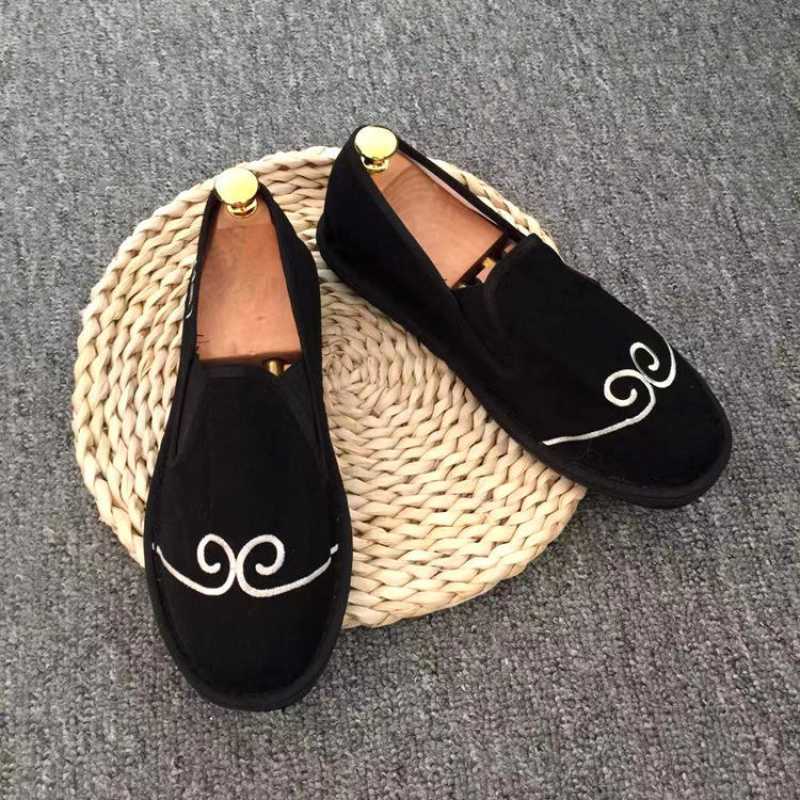 Hand-Embroidered Canvas Shoes