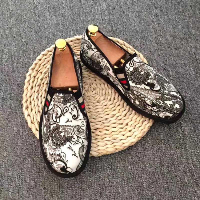 Hand-Embroidered Canvas Shoes